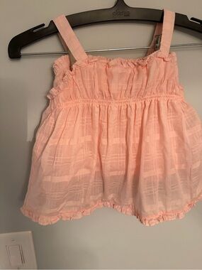 Ralph Lauren Girl Light Pink Ruffle Sun Dress with Panty 18mo
